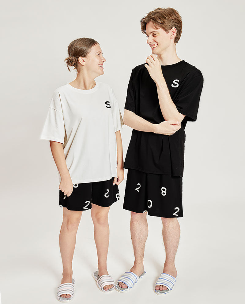 IC GURL - Cute Cotton Couple Short Pajama