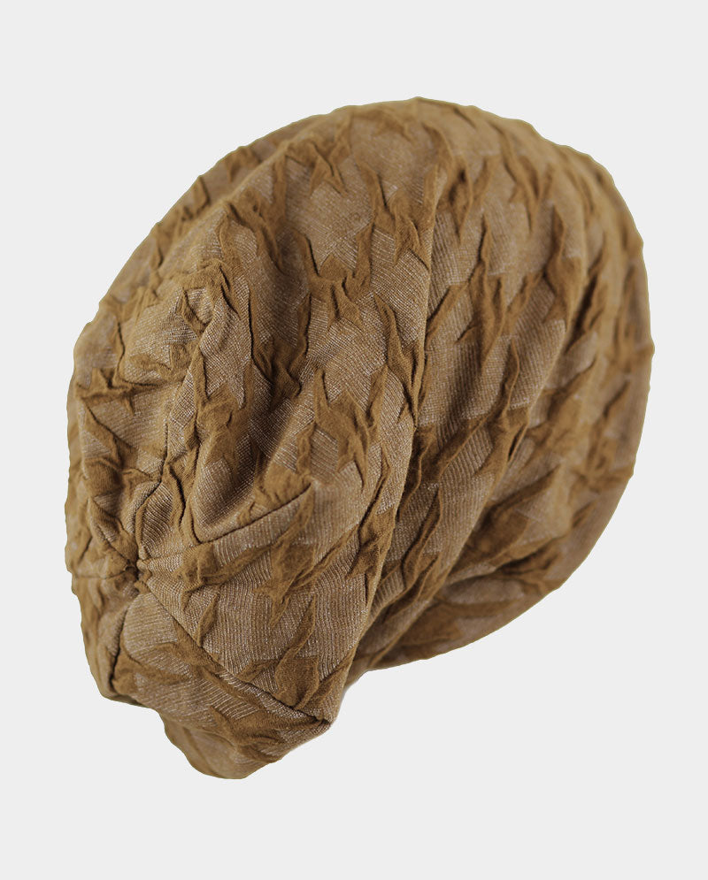 Baggy Cotton Knit Beanie w/ Fleece Interior