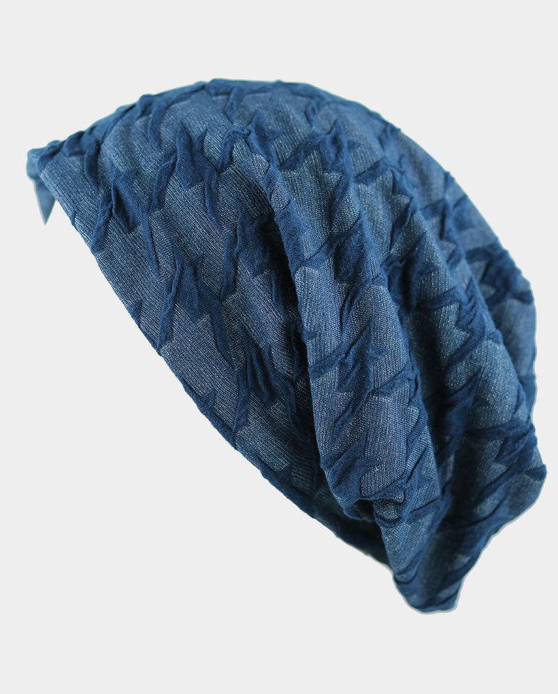 Baggy Cotton Knit Beanie w/ Fleece Interior