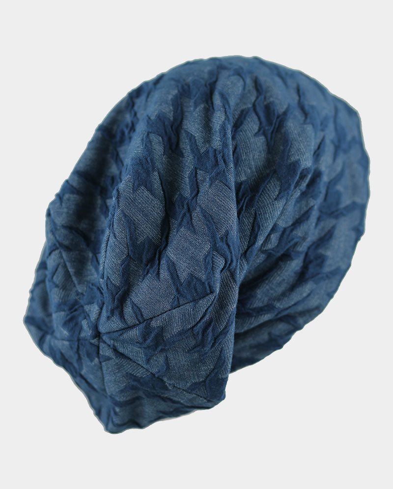 Baggy Cotton Knit Beanie w/ Fleece Interior