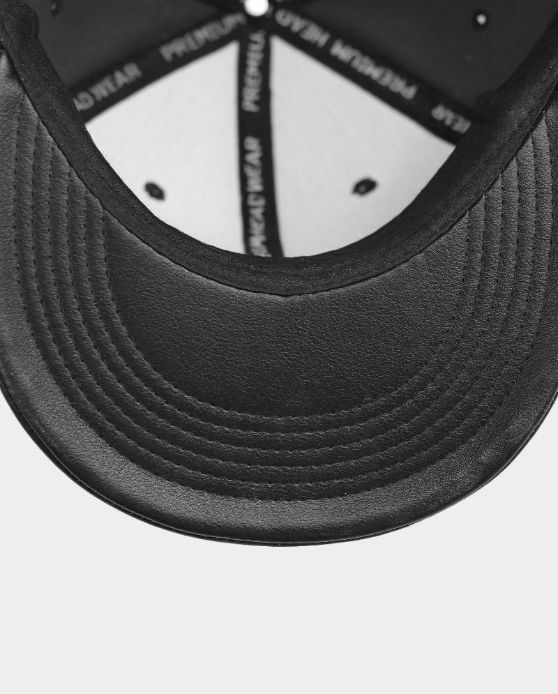 Classic PU Leather Flat Visor Hat