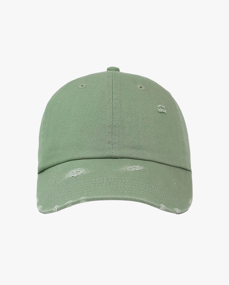 The Hat Depot - Distressed Cotton Baseball Cap