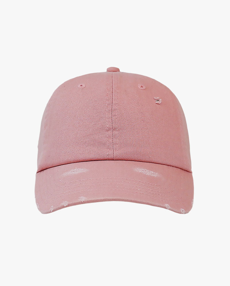 The Hat Depot - Distressed Cotton Baseball Cap