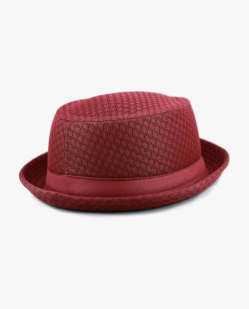Black Horn -Light Cool Soft Crushable Mesh Porkpie