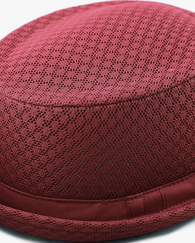 Black Horn -Light Cool Soft Crushable Mesh Porkpie