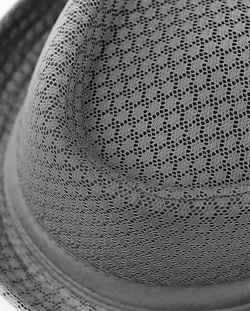 Black Horn -Light Cool Soft Crushable Mesh Porkpie