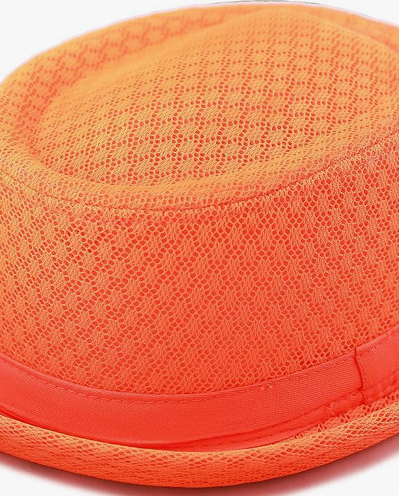 Black Horn -Light Cool Soft Crushable Mesh Porkpie