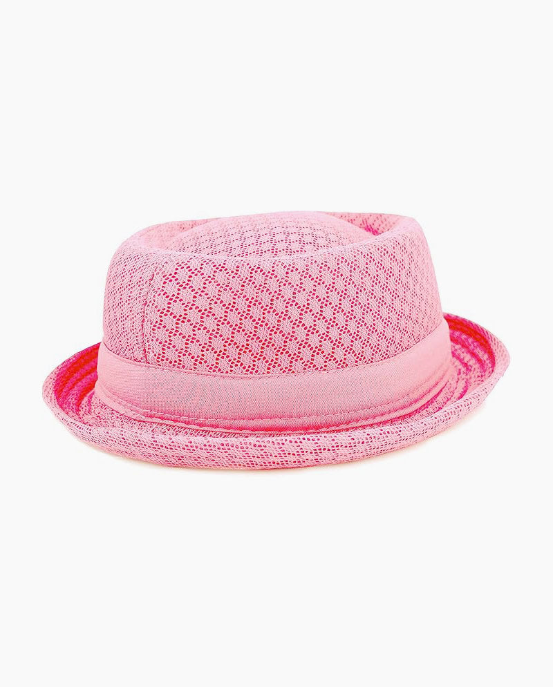 Black Horn -Light Cool Soft Crushable Mesh Porkpie