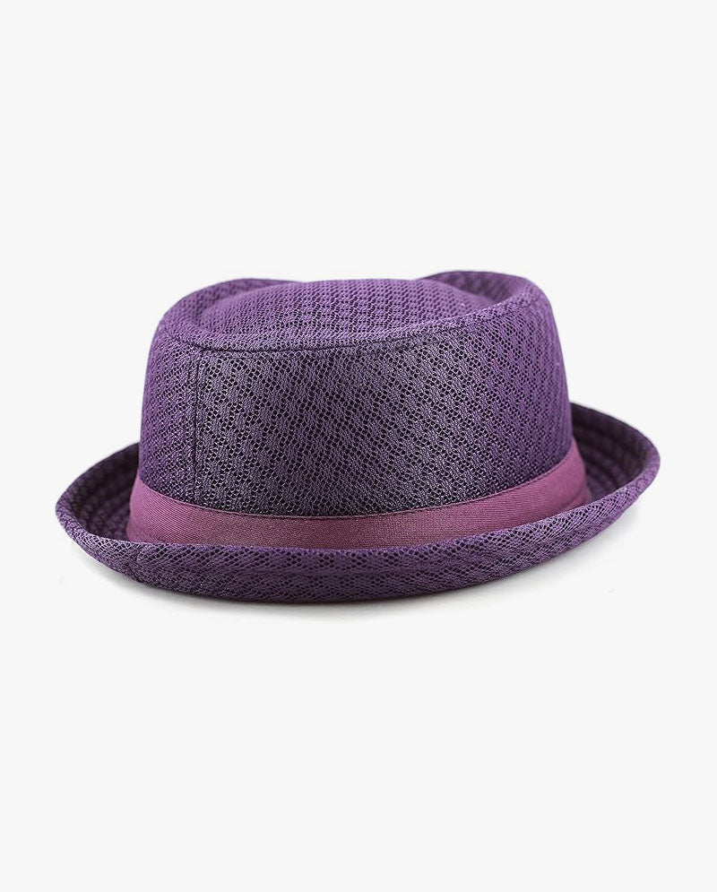 Black Horn -Light Cool Soft Crushable Mesh Porkpie