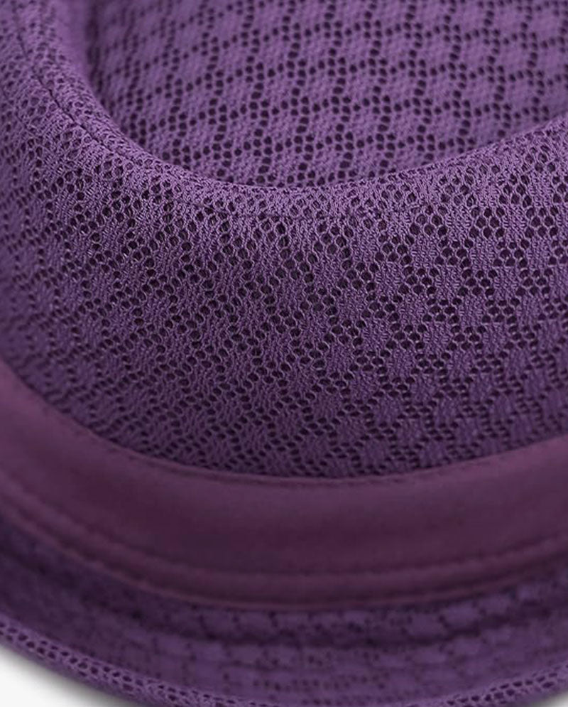 Black Horn -Light Cool Soft Crushable Mesh Porkpie