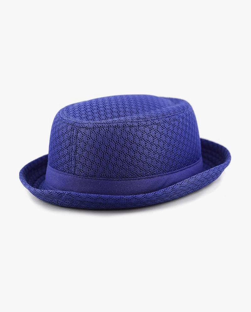 Black Horn -Light Cool Soft Crushable Mesh Porkpie