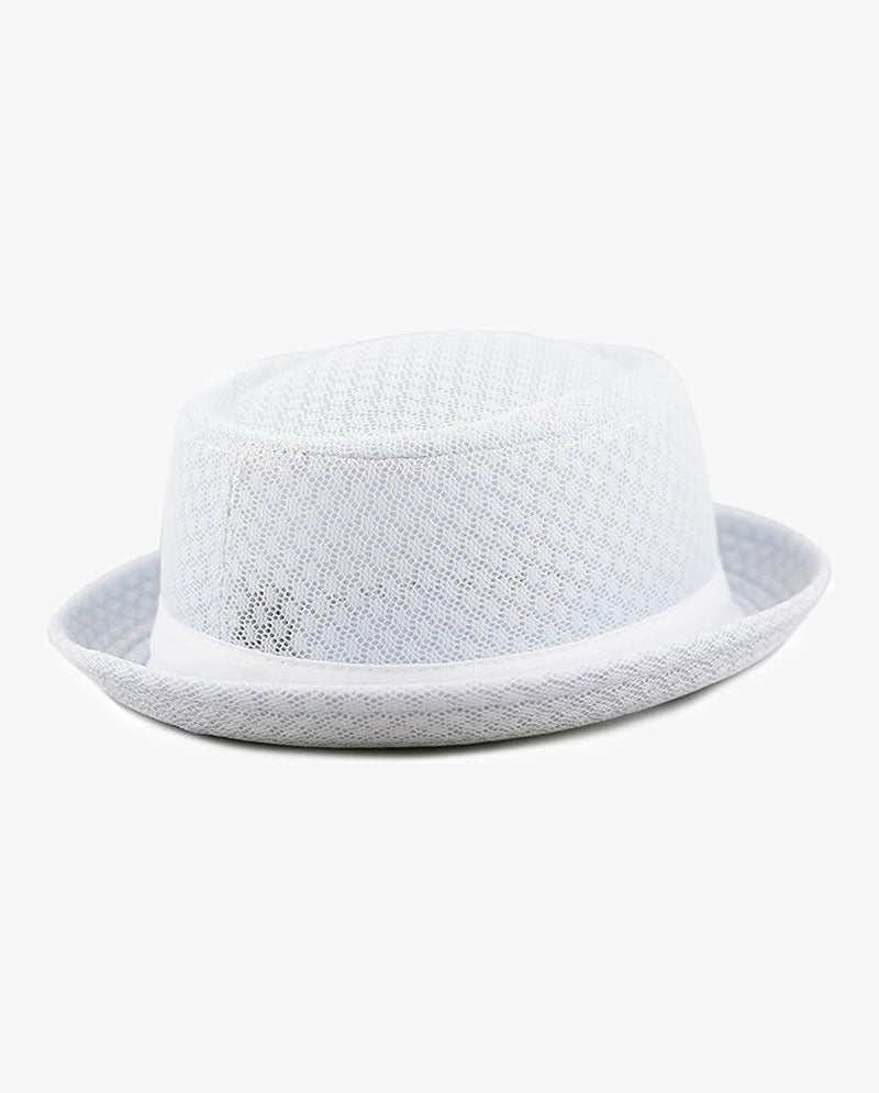 Black Horn -Light Cool Soft Crushable Mesh Porkpie