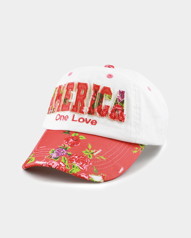 USA / America Embroidery Classic Cotton Adjustable Baseball Hat