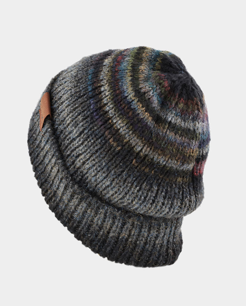 Acrylic Knit Beanie & Scarf Set – 100% Acrylic, Triple-Stripe Knit Design