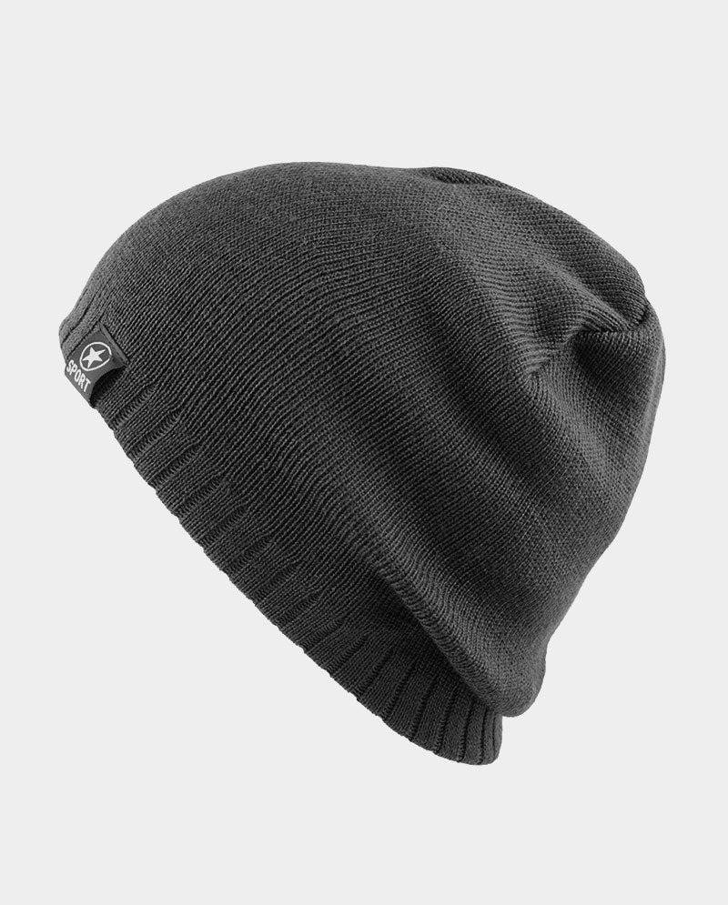 Short Acrylic Knit Beanie – 100% Acrylic with Embossed “SPORT”