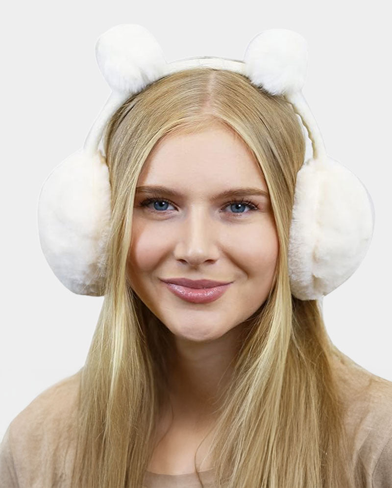 Plush Winter Earmuffs – Soft Faux Fur Ear Warmers