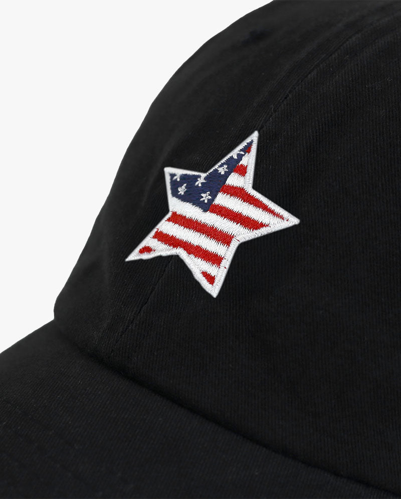 The Hat Depot - USA Star Flag Embroidered Baseball Cap