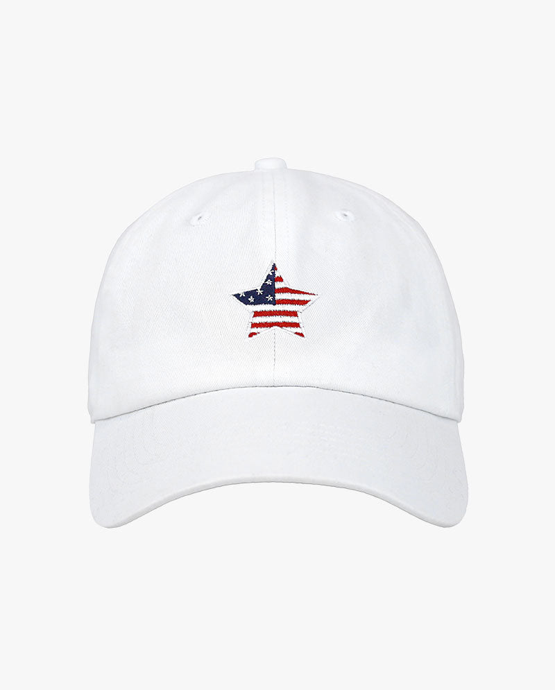 The Hat Depot - USA Star Flag Embroidered Baseball Cap