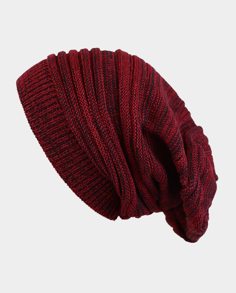 Lightweight Acrylic Knit Beanie – 100% Acrylic with Textured Wrinkle Detail
