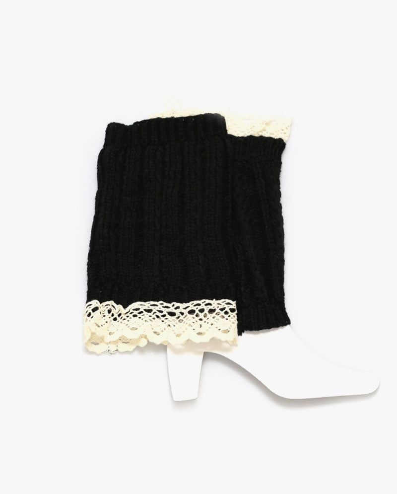 Short Women's Knit Boot Topper Leg Warmer