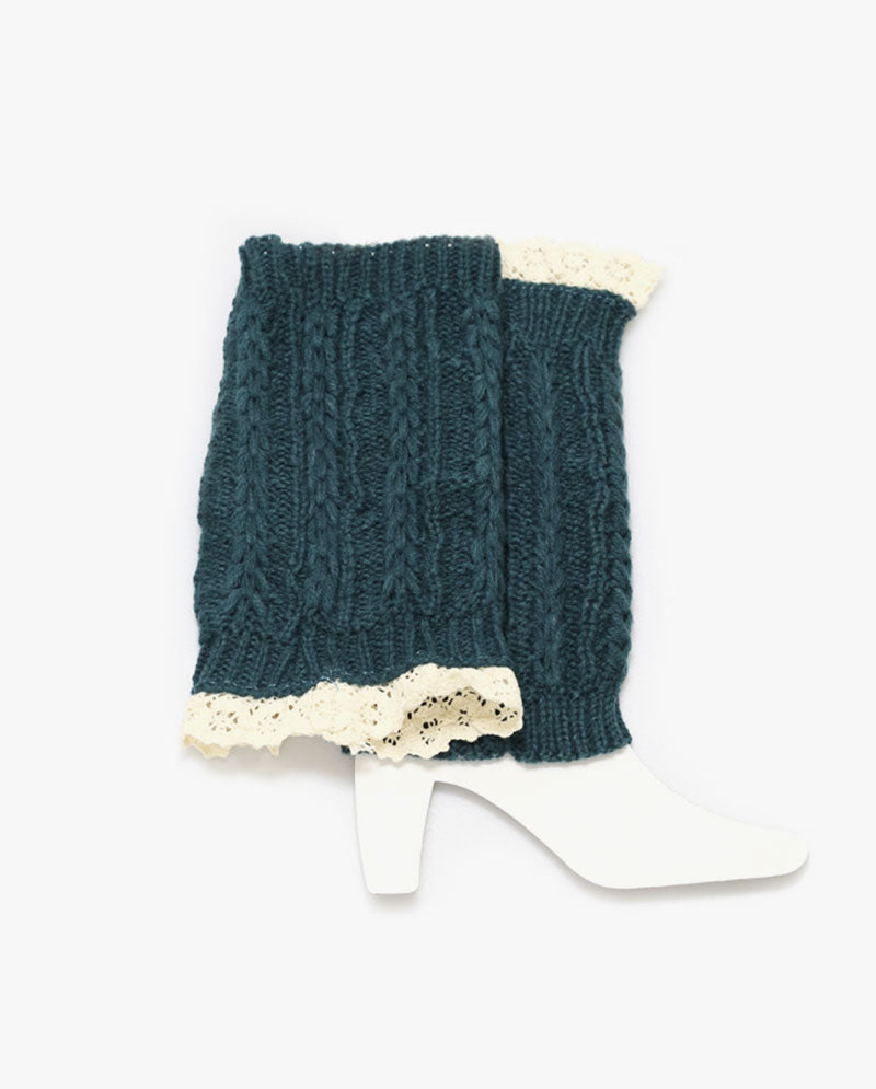 Short Women's Knit Boot Topper Leg Warmer