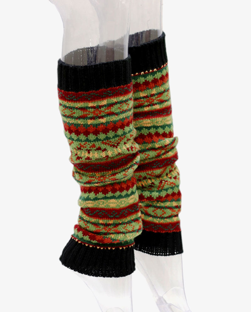 Long Women's Knit Boot Topper Leg Warmer