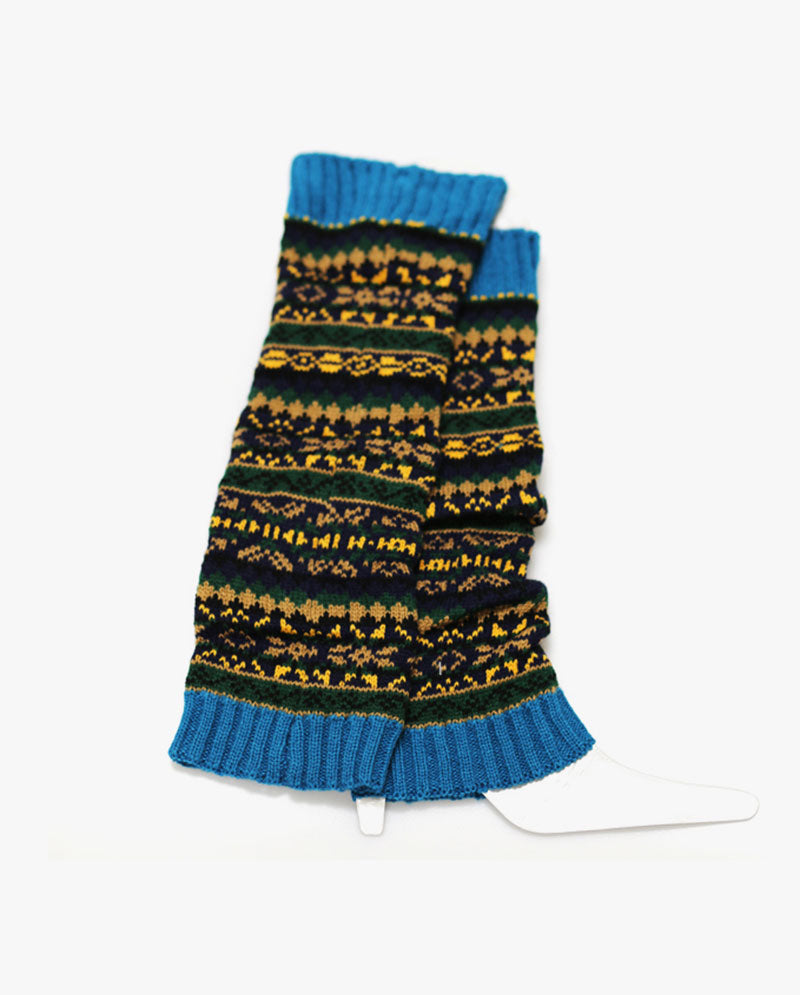 Long Women's Knit Boot Topper Leg Warmer