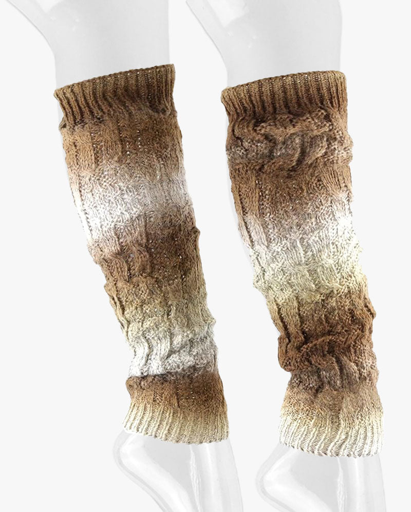 Long Women's Knit Boot Topper Leg Warmer