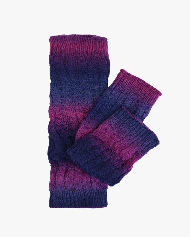 Long Women's Knit Boot Topper Leg Warmer