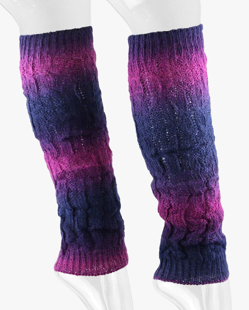 Long Women's Knit Boot Topper Leg Warmer