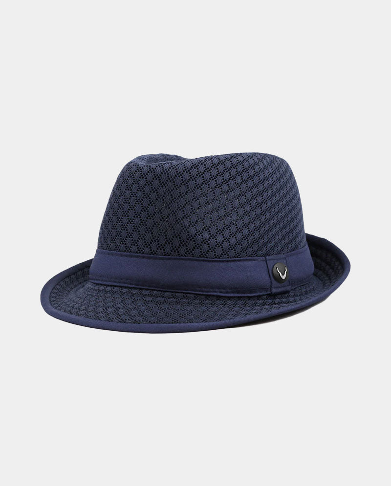 Black Horn - Lightweight Cool Soft Crushable Mesh Fedora