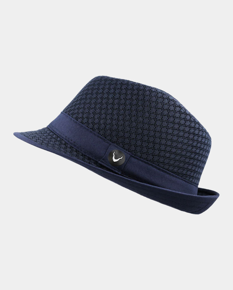 Black Horn - Lightweight Cool Soft Crushable Mesh Fedora