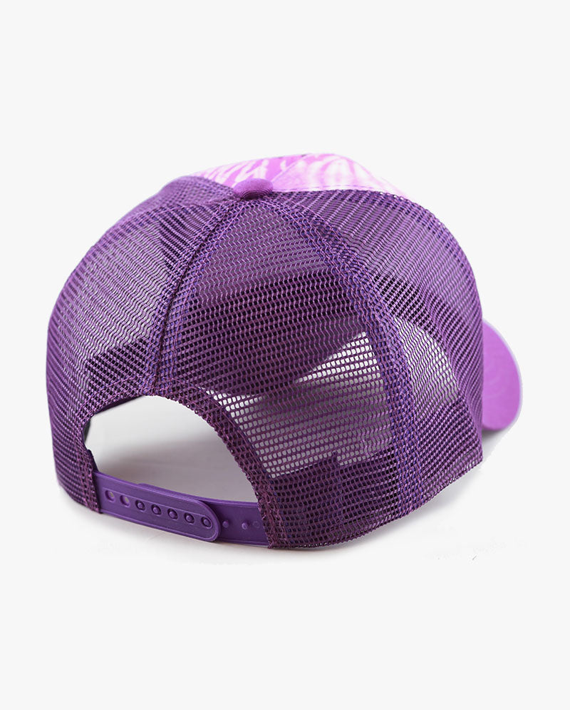 Tie Dye Print Mesh Back Snapback Trucker Cap