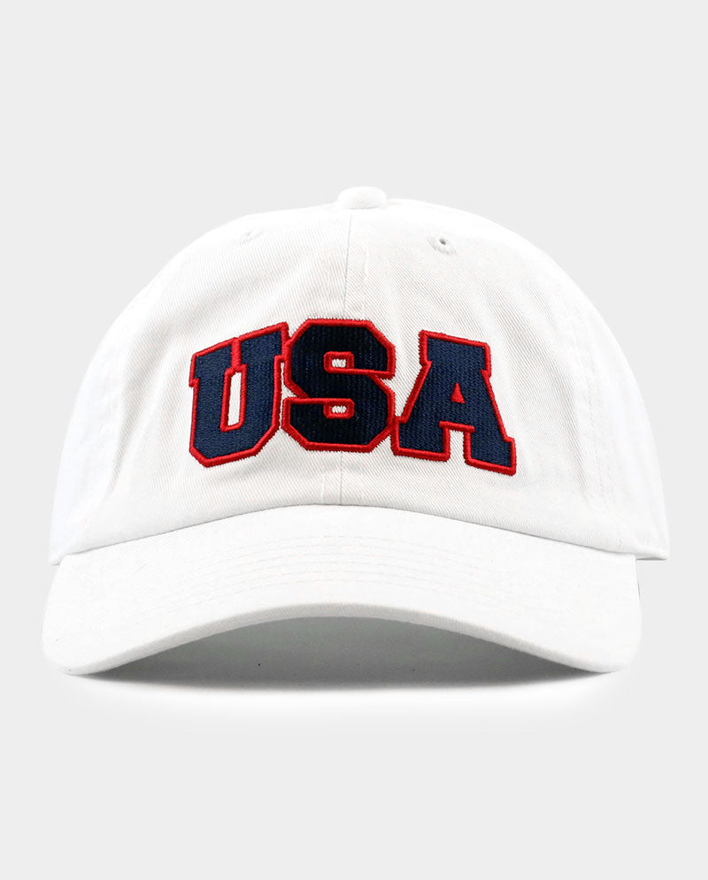 USA / America Embroidery Classic Cotton Adjustable Baseball Hat