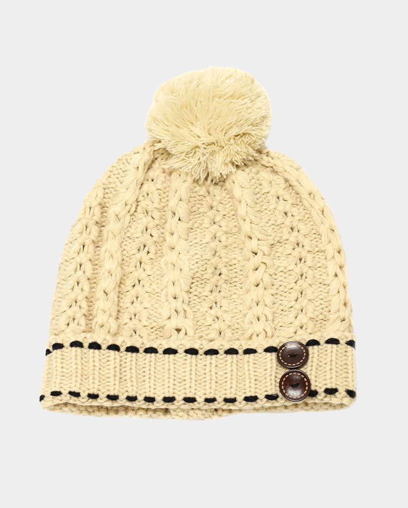 Winter Knit Pom Beanie Collection – Chunky, Cuffed & Cable Styles for Women & Men