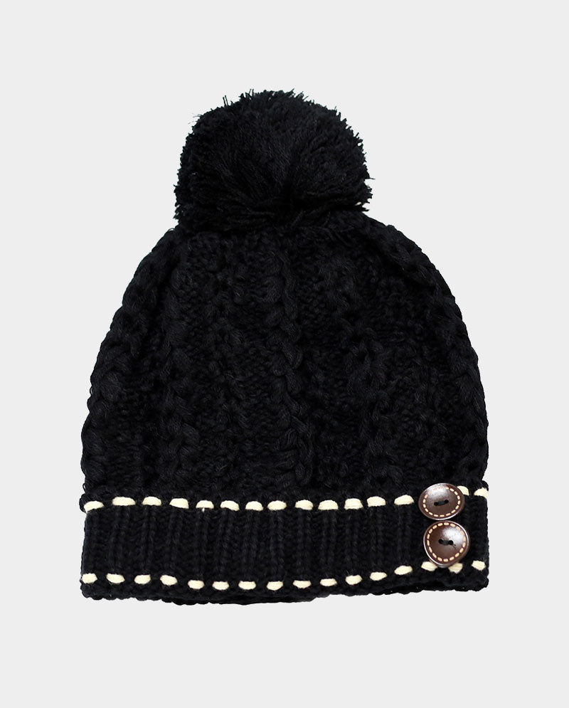 Winter Knit Pom Beanie Collection – Chunky, Cuffed & Cable Styles for Women & Men