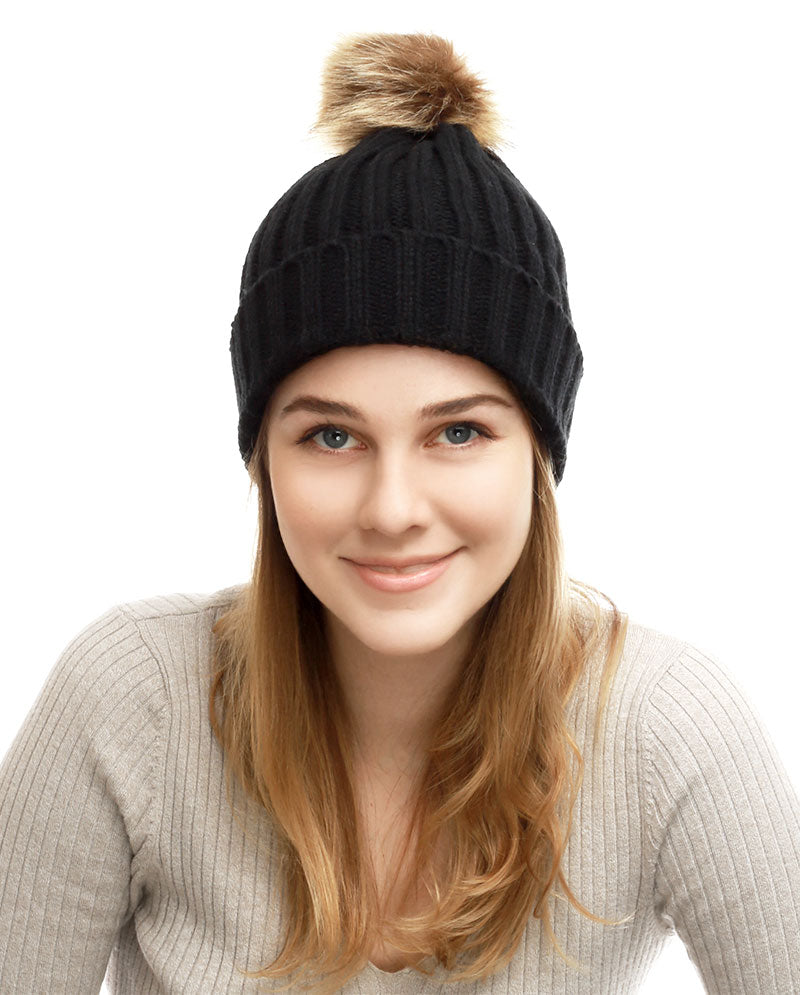 Winter Knit Pom Beanie Collection – Chunky, Cuffed & Cable Styles for Women & Men
