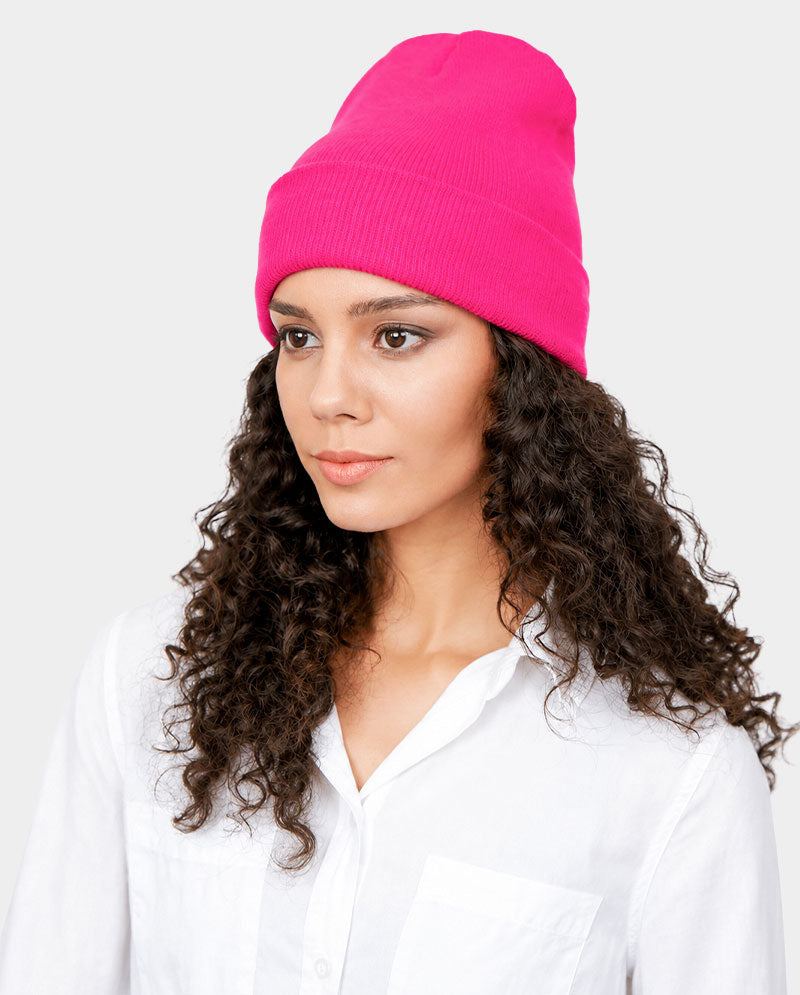 The Hat Depot - Made in USA Plain Beanie