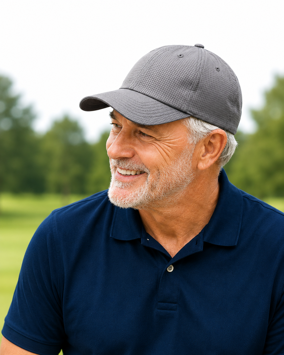 The Hat Depot - Sports Lightweight Check pattern Baseball Cap