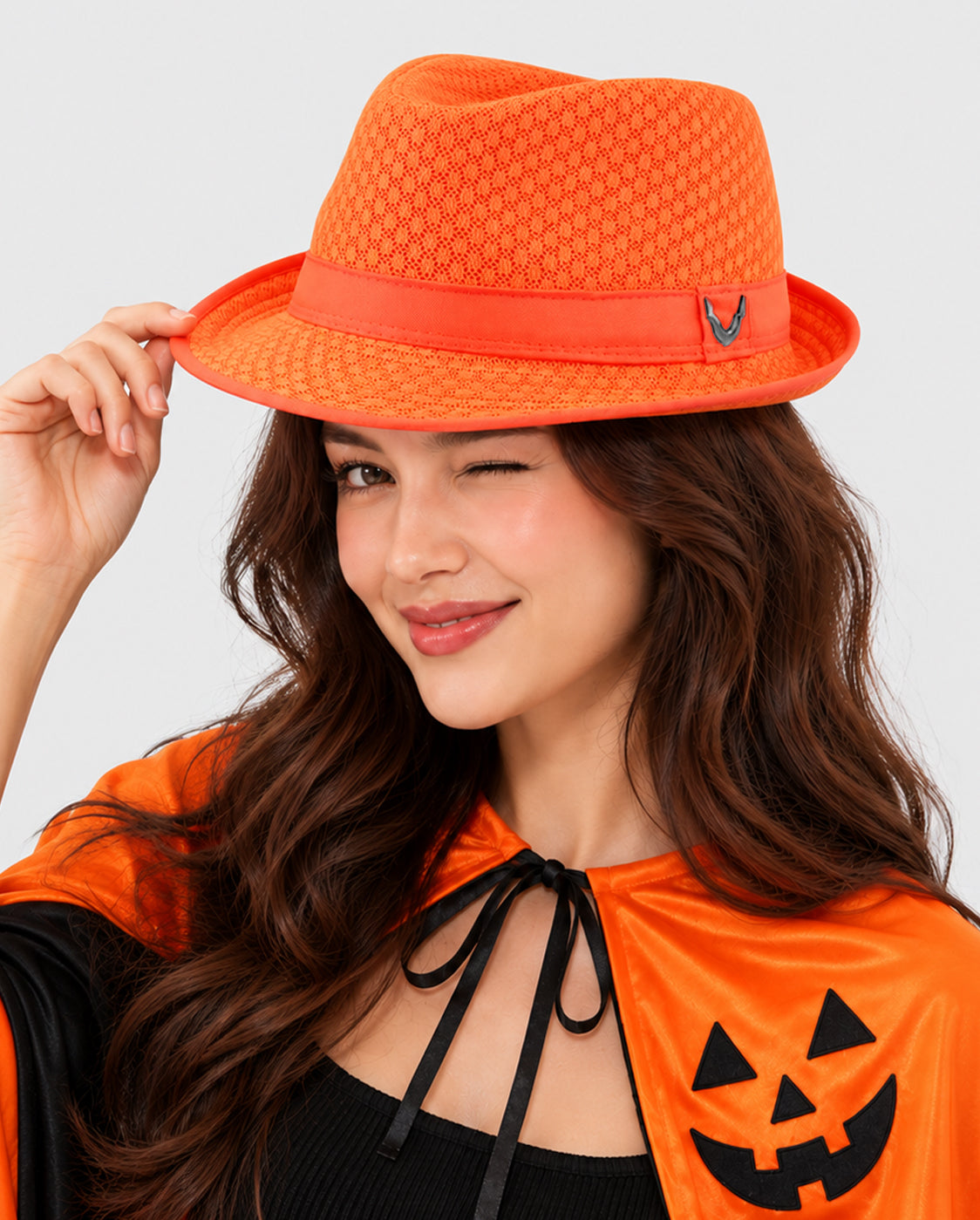 Black Horn - Lightweight Cool Soft Crushable Mesh Fedora
