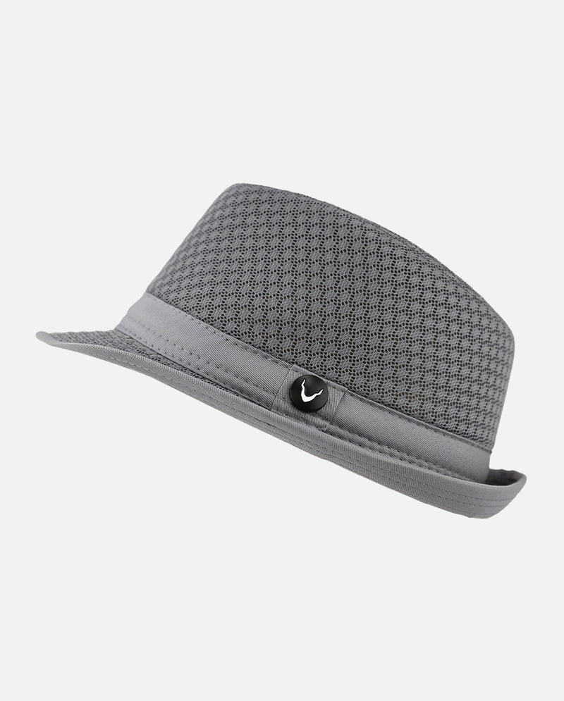 Black Horn - Lightweight Cool Soft Crushable Mesh Fedora
