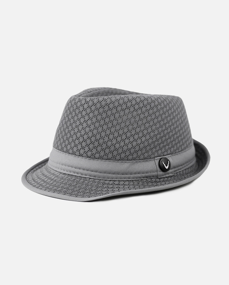 Black Horn - Lightweight Cool Soft Crushable Mesh Fedora
