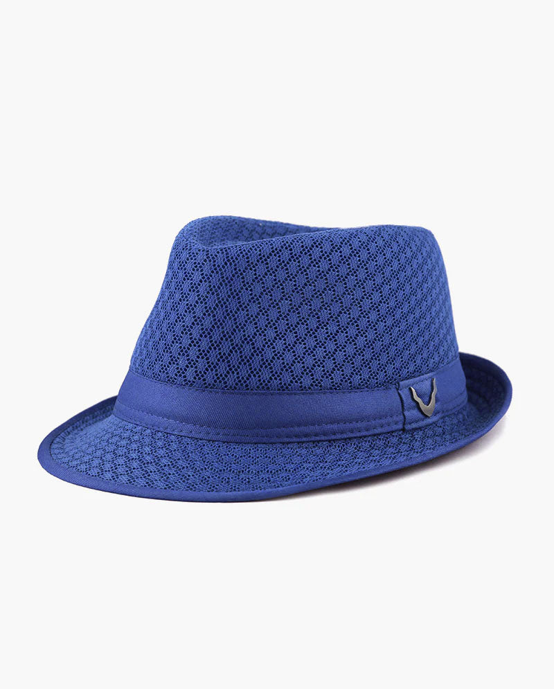 Black Horn - Lightweight Cool Soft Crushable Mesh Fedora