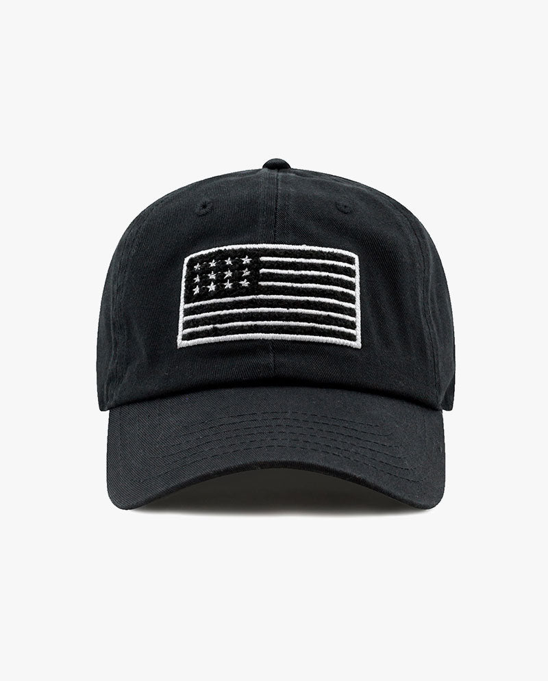 The Hat Depot - Cotton Low Profile USA flag Baseball Cap