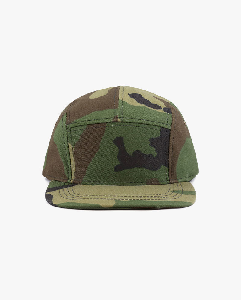The Hat Depot - Made in USA 5 Panel Biker Cap