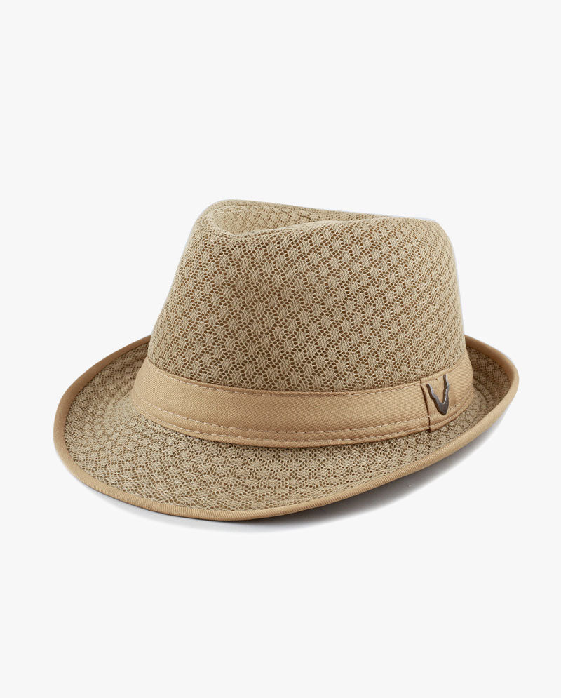 Black Horn - Lightweight Cool Soft Crushable Mesh Fedora