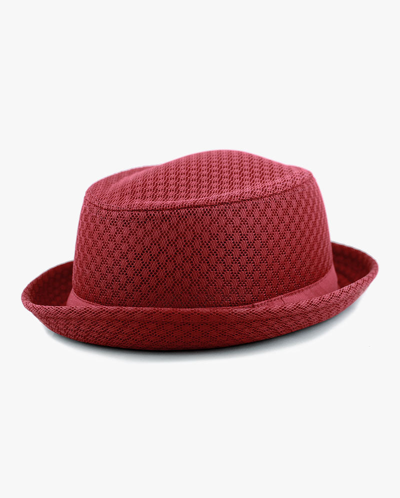 Black Horn -Light Cool Soft Crushable Mesh Porkpie