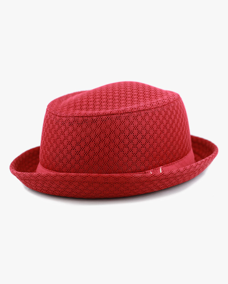 Black Horn -Light Cool Soft Crushable Mesh Porkpie