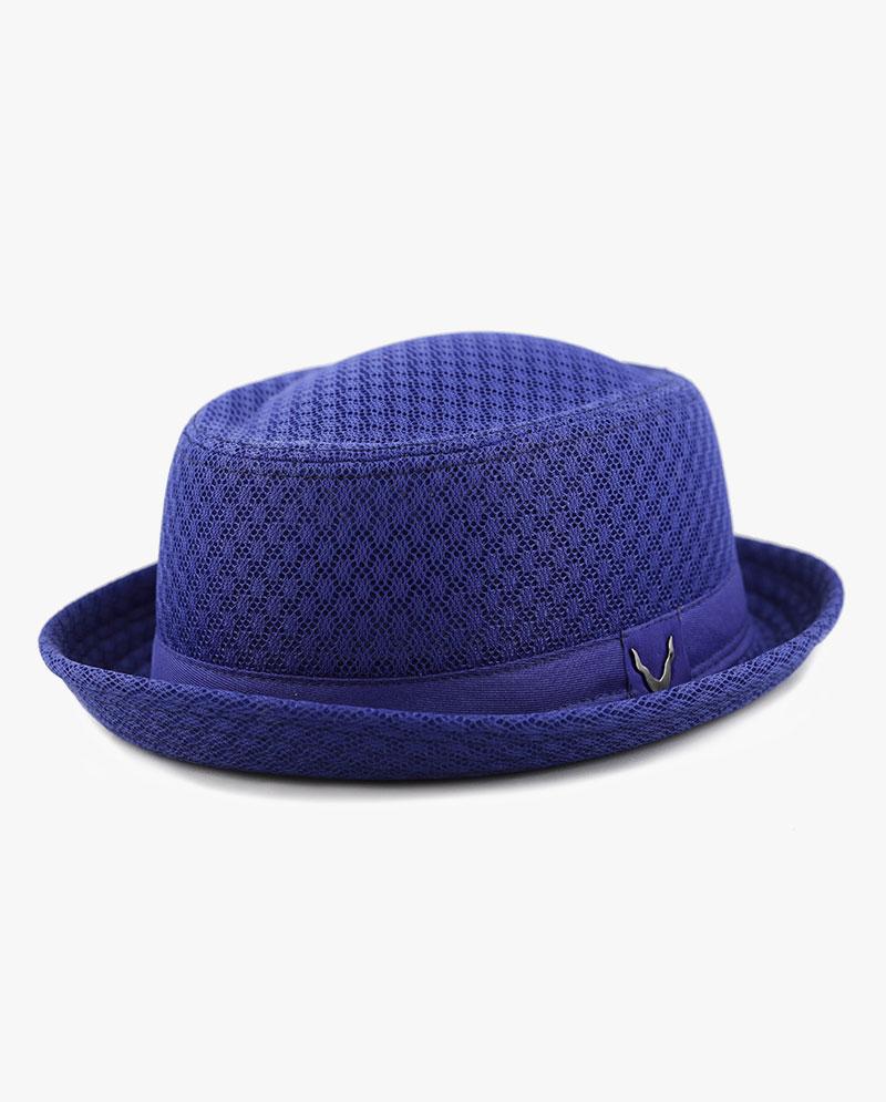 Black Horn -Light Cool Soft Crushable Mesh Porkpie