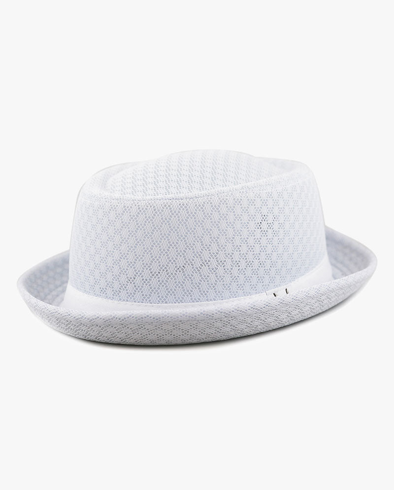 Black Horn -Light Cool Soft Crushable Mesh Porkpie